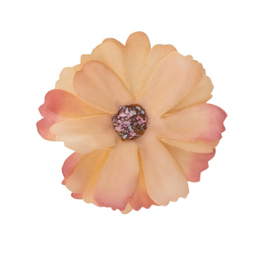 Daisy flower peach with coral, 1 pc - 2