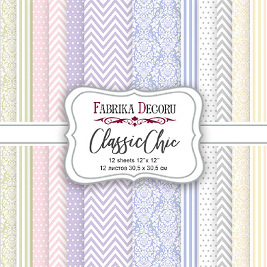 коллекция бумаги для скрапбукинга classic chic 30.5 х 30.5 см 12 листов