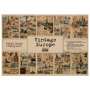 набор односторонней крафт-бумаги для скрапбукинга vintage europe 42x29,7 см, 10 листов