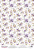 deco vellum colored sheet floral sentiments purple symphony, a3 (11,7" х 16,5")