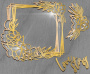 Mega Shaker Maßset Quadratischer Rahmen mit Lotusblüte, 20cm x 20cm