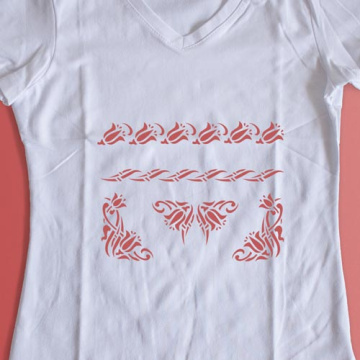 Stencil for crafts 15x20cm "Art Nouveau ornaments 2" #259 - 2 Stencil for crafts 15x20cm "Art Nouveau ornaments 2" #259 - 2