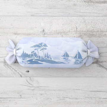 Stencil for decoration XL size (30*30cm), Landscape "On the river" #039 - 2