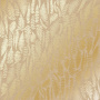 Einseitig bedruckter Papierbogen mit Goldfolienprägung, Dessin Goldfarn, Farbe Kraft