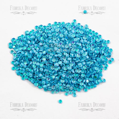 Sequins Round rosettes mini, light blue, #502 - 2 Sequins Round rosettes mini, light blue, #502 - 2