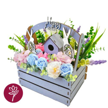 floral interior composition for the holiday "happy easter!", 350 x 300 x 320 mm - 2