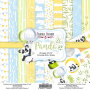 Double-sided scrapbooking paper set My little panda boy 12"x12", 10 sheets