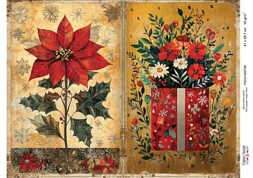 Decoupage card «Christmas Tale» #000726, 21cm x 29,7cm