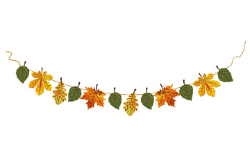 The paper “Leaf fall” garland FDCHG-002