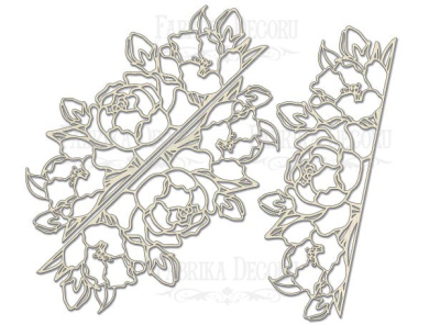 мегачипборд бордюр с пионами 30x30 см #007  - 2 мегачипборд бордюр с пионами 30x30 см #007  - 2