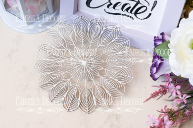  Набор чипбордов "Ажурная салфетка 5" color_Milk - 2