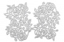 набор чипбордов орнамент розы 10х15 см #544 