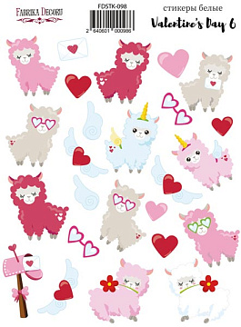 Kit of stickers Valentines day 6 #098