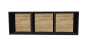 Shelf 400mm x 400mm x 250mm, Black body, Back Panel MDF - 9