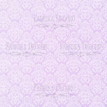 Blatt doppelseitiges Papier für Scrapbooking Lavender Provence #22-01 12"x12"