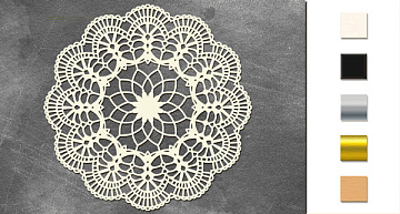 Chipboards set "Openwork napkin 1"  #221