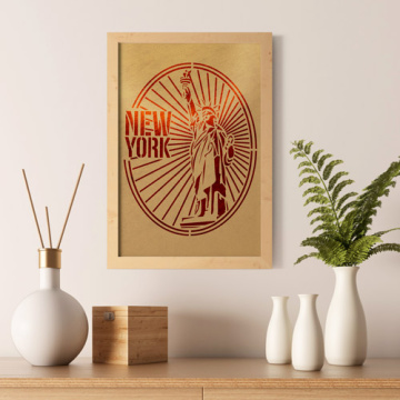 Stencil for decoration XL size (30*30cm), New York #035 - 2