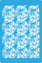 Stencil for crafts 15x20cm "Poinsettia background" #239