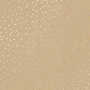 Sheet of single-sided paper with gold foil embossing, pattern Golden Drops Kraft, 12"x12"