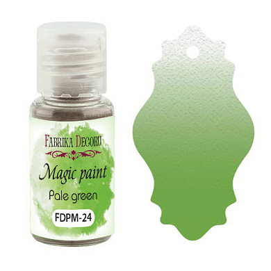 сухая краска magic paint бледно зеленый 15мл фабрика декору
