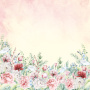 Sheet of double-sided paper for scrapbooking Peony garden #60-01 12"x12"