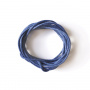 Woskowany sznur. Niebieski - 2 mm