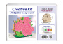 DIY wooden coloring set, napkin holder "Roses", #046