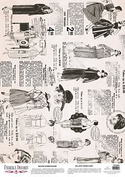 Deco Pergament farbiges Blatt Vintage Fashion, A3 (11,7" х 16,5")