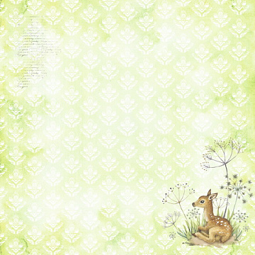 Sheet of double-sided paper for scrapbooking Smile of Spring #11-02 12"x12"