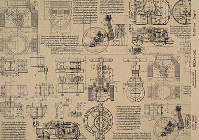 декупажная карта на крафт бумаге 29,7x21см, "scienze antiche", #0052 фабрика декору