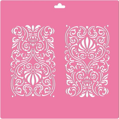 трафарет для мебели многоразовый, узор #196 - 2