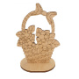 Figurine for painting and decorating #528 "Basket on a stand"