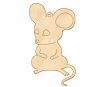 Figurka do kolorowania i ozdabiania "Mała mysz 3" #313