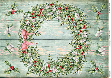 Decoupage card #0715, 29,7x42cm