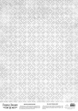 Deco vellum colored sheet Gray quatrefoils, A3 (11,7" х 16,5")