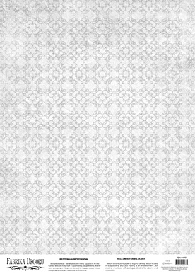 deco vellum colored sheet gray quatrefoils, a3 (11,7" х 16,5")