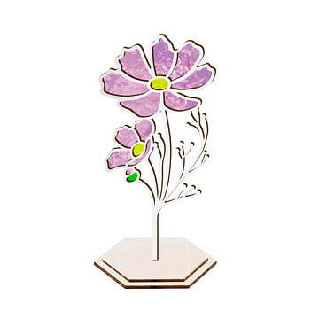 Art Stained Glass Kit "Summer Petals", for painting by numbers