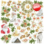 Double-sided scrapbooking paper set Awaiting Christmas 12"x12", 10 sheets - 10