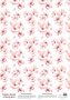 Деко веллум (лист кальки с рисунком) Магнолия на белом, А3 (29,7см х 42см)