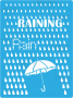 Stencil for crafts 15x20cm "Rain" #145