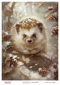 Decoupage card #0585, 21x29,7 cm