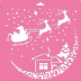 Stencil for decoration XL size (30*30cm), Christmas night #173