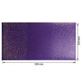 Piece of PU leather with gold stamping, pattern Golden Mini Drops Violet, 50cm x 25cm - 0
