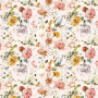 Sheet of double-sided paper for scrapbooking Miracle flowers #63-04 12"x12"