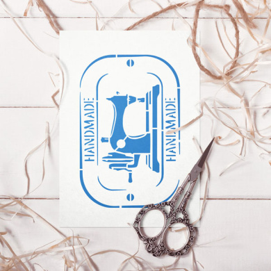 трафарет многоразовый xl (30х30см), швейные элементы #029 фабрика декору - 2
