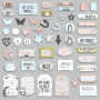 Set of die cuts Scandi Baby Boy, 50 pcs - 1