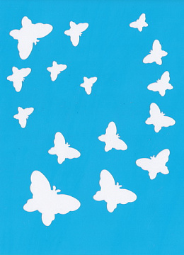 Stencil for crafts 15x20cm "Butterflies" #001