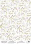Деко веллум (лист кальки с рисунком) Floral Sentiments Цветочный танец, А3 (29,7см х 42см)