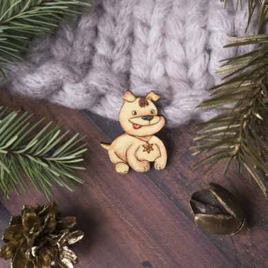 brooch blank for coloring, #028 - 2