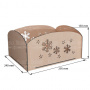 Gift box with snowflakes, 295 х 150 х 240 mm, #293 - 2